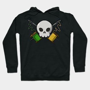 Tailors crew Jolly Roger pirate flag (no caption) Hoodie